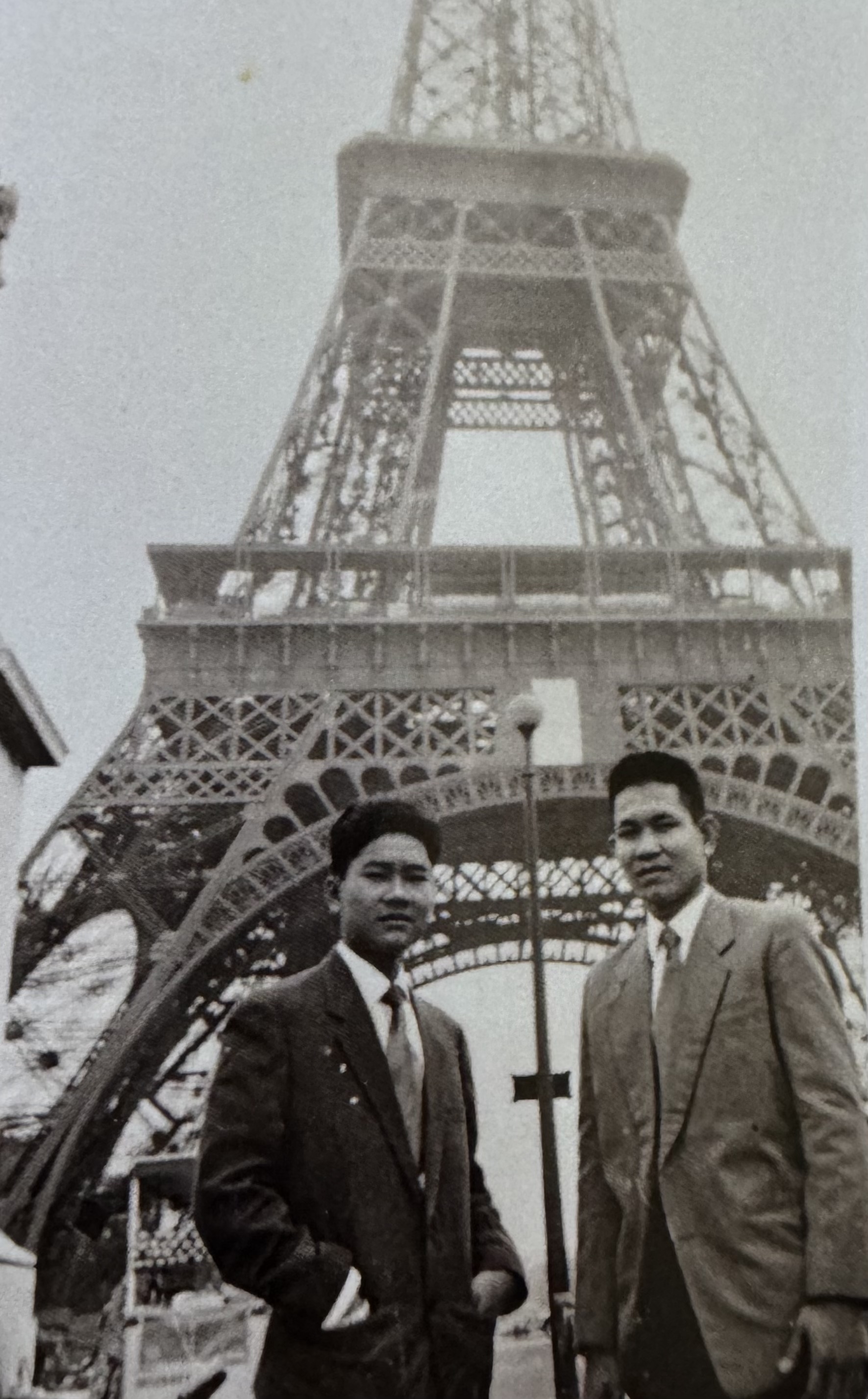 Sam studying in Paris, France, early 1960s